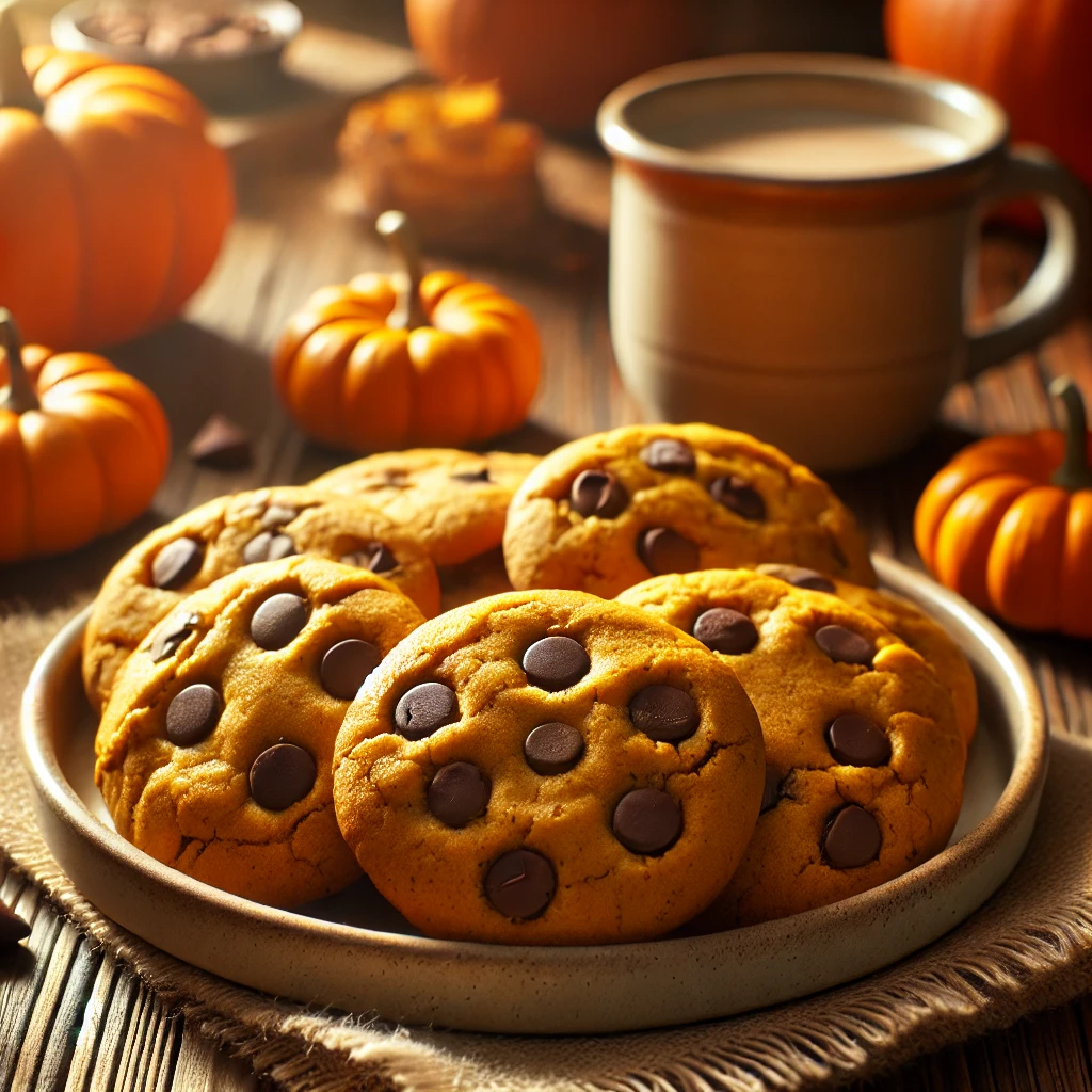 Pumpkin Chocolate Chip Cookies